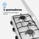 Hornillo de gas 3 fuegos 5400W Flavourmy Universal Blue