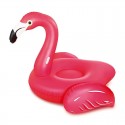 Colchoneta hinchable de flamenco rosa con asas