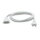 Prolongador de 2m sección 2x1mm² blanco