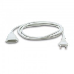 Prolongador de 2m sección 2x1mm² blanco