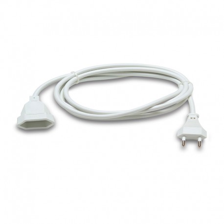 Prolongador de 2m sección 2x1mm² blanco