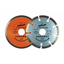 Set 2 discos diamantados de corte 110MM