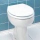 Tapa para inodoro WC de MDF blanca Bali