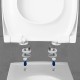 Tapa para inodoro WC de duroplast blanca Premium 6