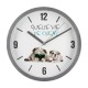 Reloj de pared con diseño perritos