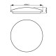 Plafón LED redondo blanco 39cm 20W 4000K CL200 Philips