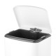 Cubo de basura con pedal de 30L blanco