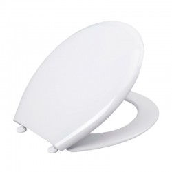 Tapa para inodoro WC de polipropileno blanca Palu