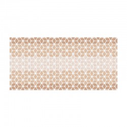 Alfombra antideslizante de PVC marrón/blanco Mirage