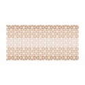 Alfombra antideslizante de PVC marrón/blanco Mirage