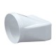 Empalme mixto recto de PVC 100-110x55mm