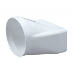 Empalme mixto recto de PVC 100-110x55mm