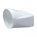 Empalme mixto recto de PVC 100-110x55mm