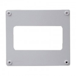 Remate de pared rectangular PVC 110x55mm