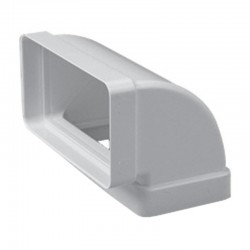 Codo rectangular vertical 90º 110x55mm