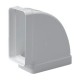 Codo rectangular horizontal 90º 110x55mm