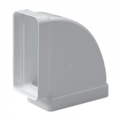 Codo rectangular horizontal 90º 110x55mm