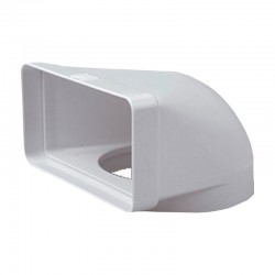Codo mixto vertical 90º de PVC 110x55mm