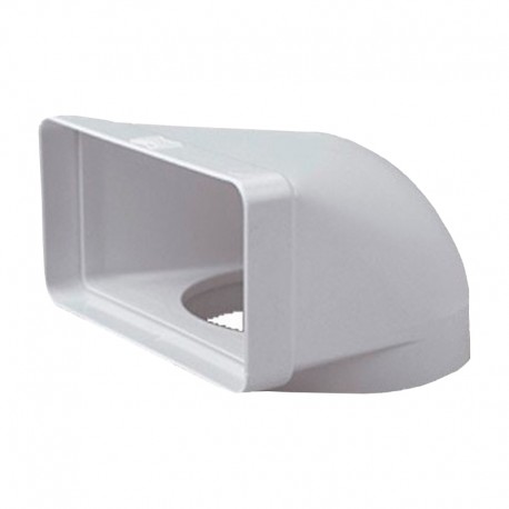 Codo mixto vertical 90º de PVC 110x55mm