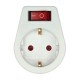 Adaptador Schuko 2P 16A c/interruptor