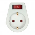 Adaptador Schuko 2P 16A c/interruptor