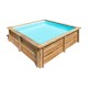 Piscina cuadrada de madera City Sunbay Gre