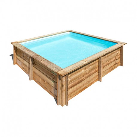 Piscina cuadrada de madera City Sunbay Gre