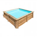 Piscina cuadrada de madera City Sunbay Gre