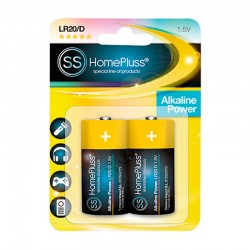 Pila alcalina LR20/D 2 uds. HomePluss