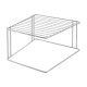 Estante rinconera de metal para vajilla 25x25x15cm