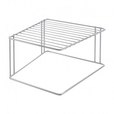 Estante rinconera de metal para vajilla 25x25x15cm