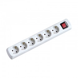 Base Schuko 6t. + interruptor s/cable