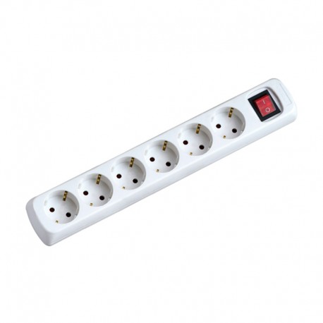 Base Schuko 6t. + interruptor s/cable