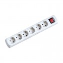 Base Schuko 6t. + interruptor s/cable