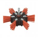 Cepillo abanico alambre nylon 100mm 1/4"
