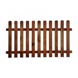 Valla de madera de pino marrón Mustang
