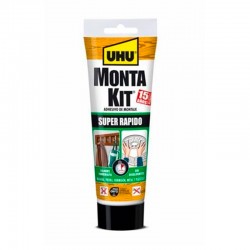 Adhesivo súper rápido 250g Monta Kit Uhu