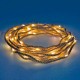 Guirnalda alambre de yute luces LED 3xAA/LR6 IP20 luz cálida 500cm