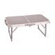 Mesa plegable de madera/acero gris playa