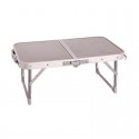 Mesa plegable de madera/acero gris playa