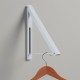 Perchero de pared plegable blanco