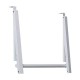 Perchero de puerta plegable doble blanco