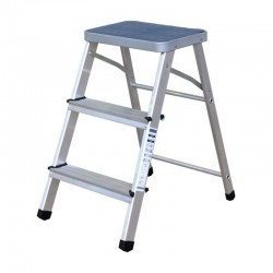 Taburete de aluminio con 3 peldaños