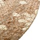 Alfombra redonda de yute vegetal Shine
