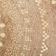 Alfombra redonda de yute vegetal Shine