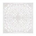Cuadro tallado de madera blanco
