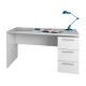 Mesa de despacho blanca 3 cajones Theon