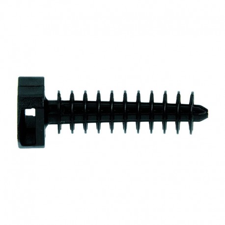 Taco a presión brida de nylon negro 20ud