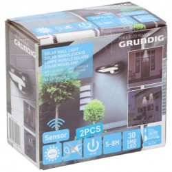 Aplique solar led 2 unidades