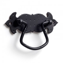 Asa tirador de forja negro 10x2x6cm